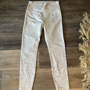 Lululemon White/Grey Leggings (only worn once)